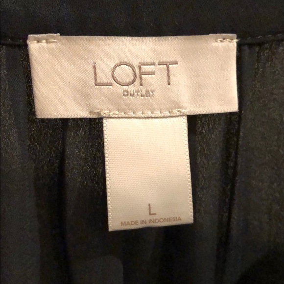 Loft BlackBlouse L - Picture 2 of 5